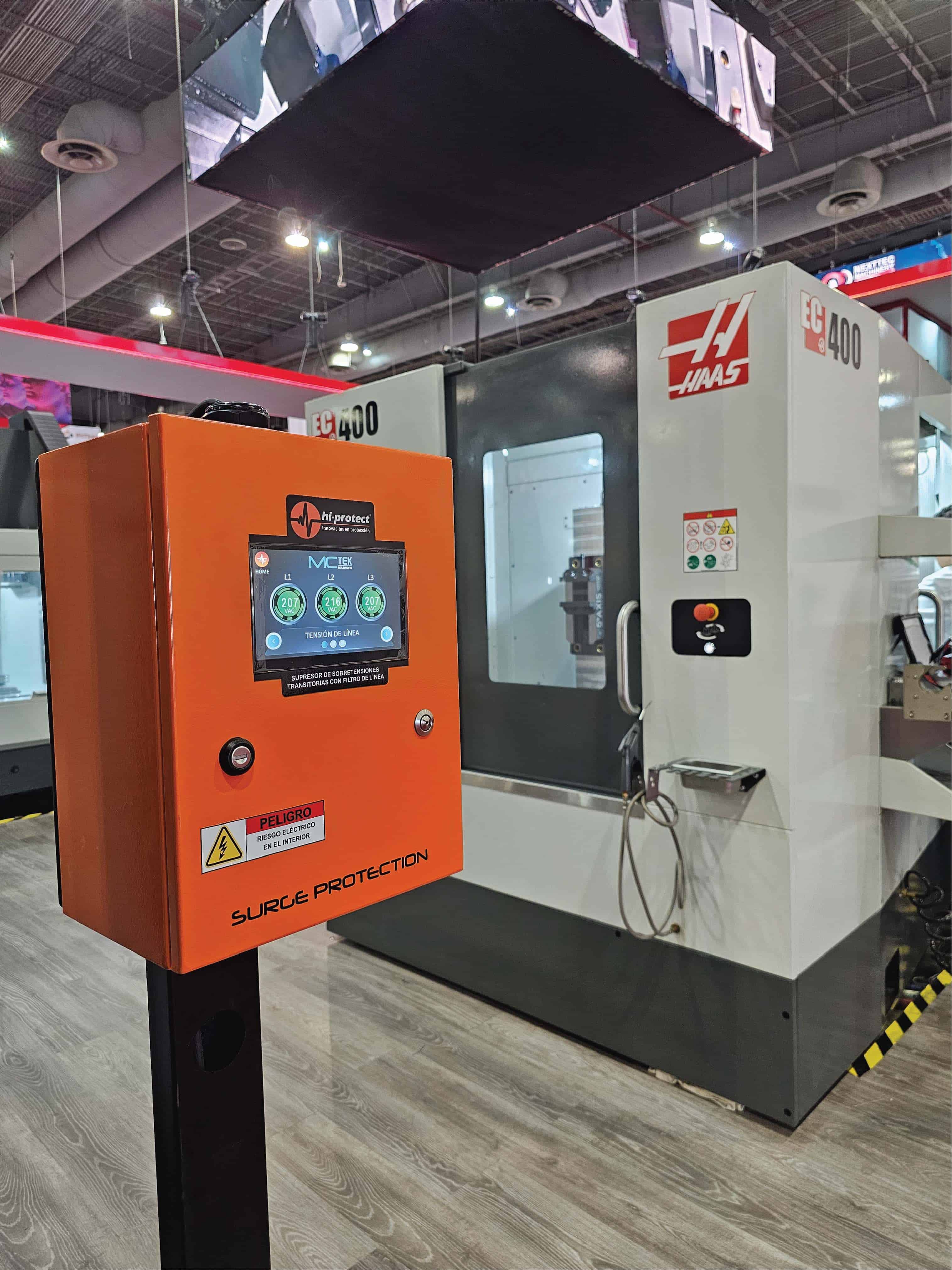 Protección de sobretensiones de maquinas CNC