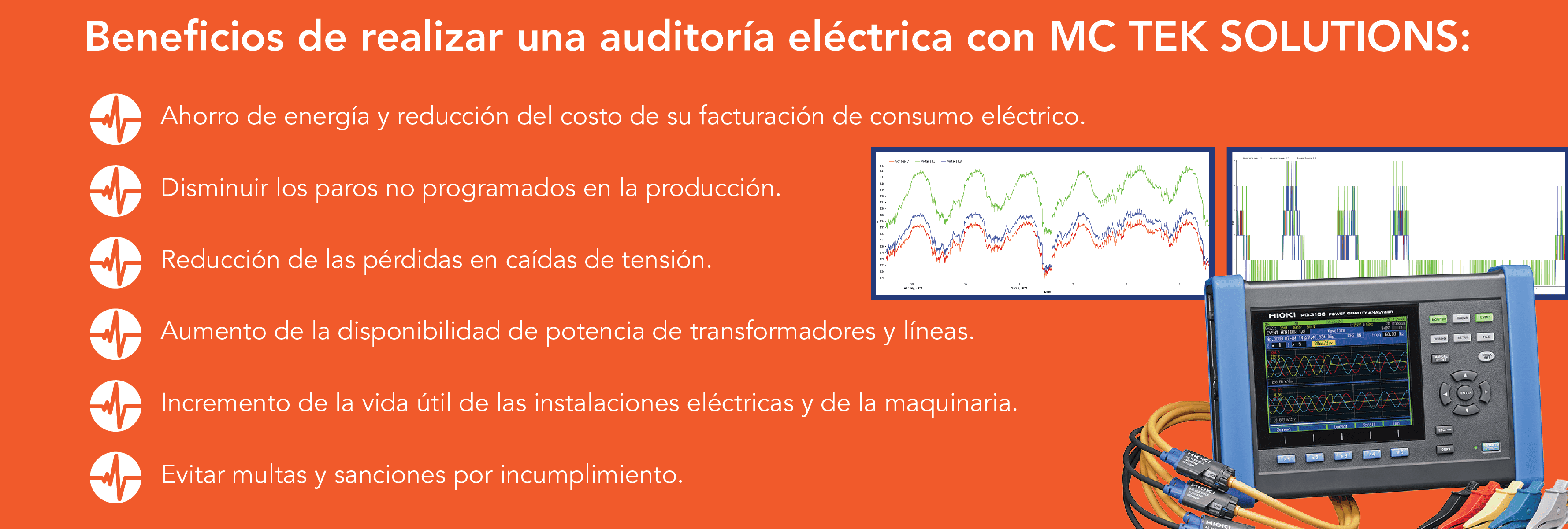 Auditoría eléctrica con MC TEK SOLUTIONS 